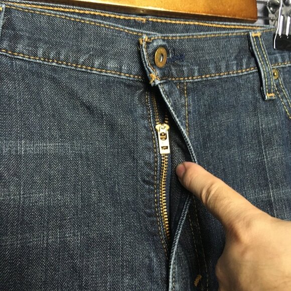 Levis Mens 569 Loose Straight Fit Blue Jeans size 40x30 Denim Pants Zipper Fly - Picture 8 of 15